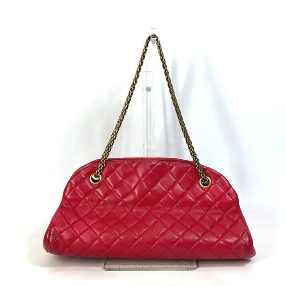 CHANEL CC CC Mark Matelasse Quilted Mini Boston Bag Double Chain Shoulder Bag - Picture 14 of 16